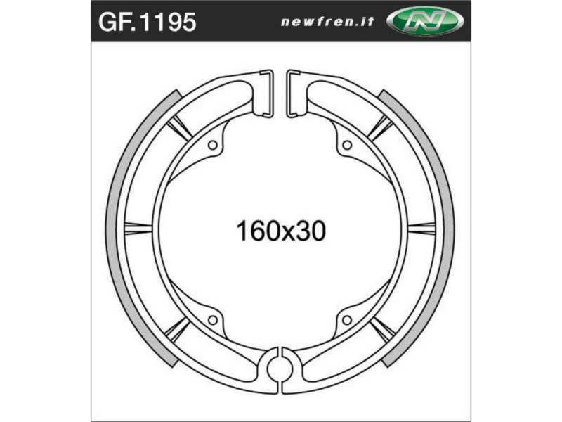 NEWFREN Bremsbacke für Motorräder 10469577 