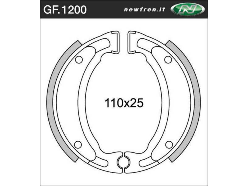 NEWFREN Bremsbacke für Motorräder 10469587 