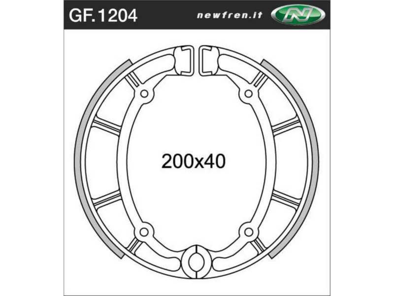 NEWFREN Bremsbacke für Motorräder 10469593 