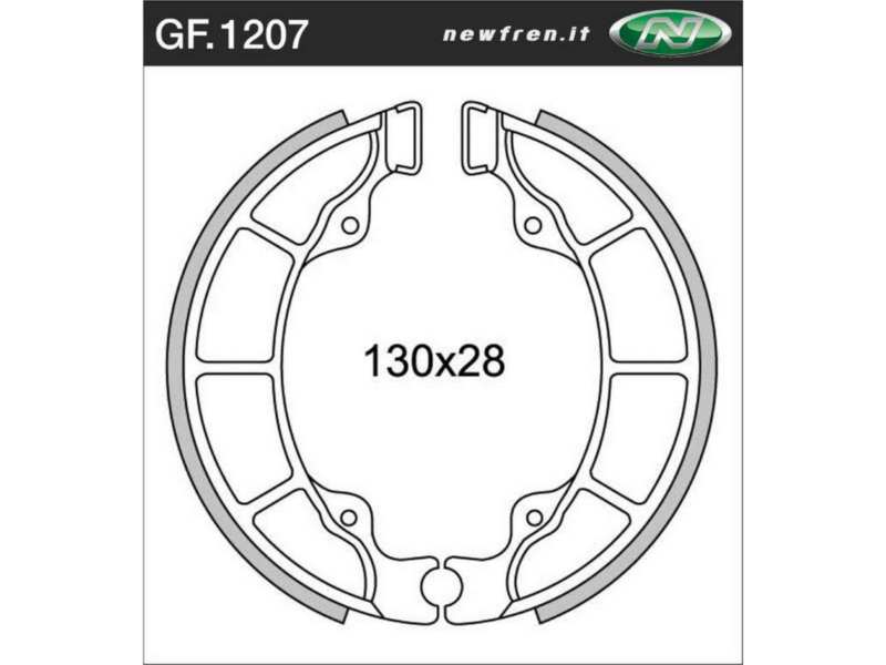 NEWFREN Bremsbacke für Motorräder 10469597 