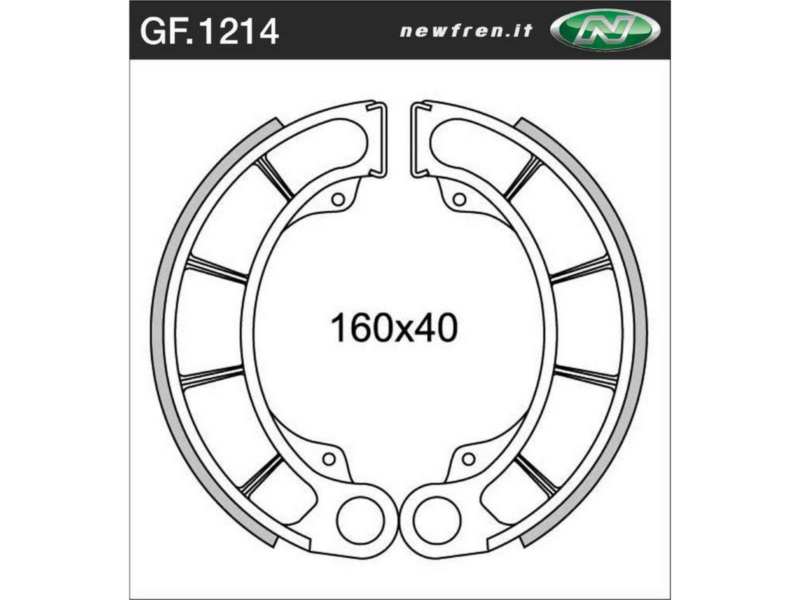 NEWFREN Bremsbacke für Motorräder 10469608 