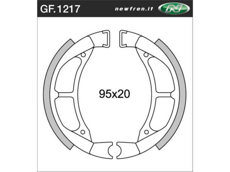 NEWFREN Brake shoe for motorcycle 10469613 