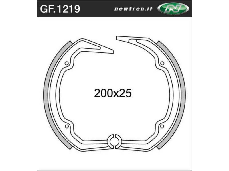 NEWFREN Bremsbacke für Motorräder 10469617 