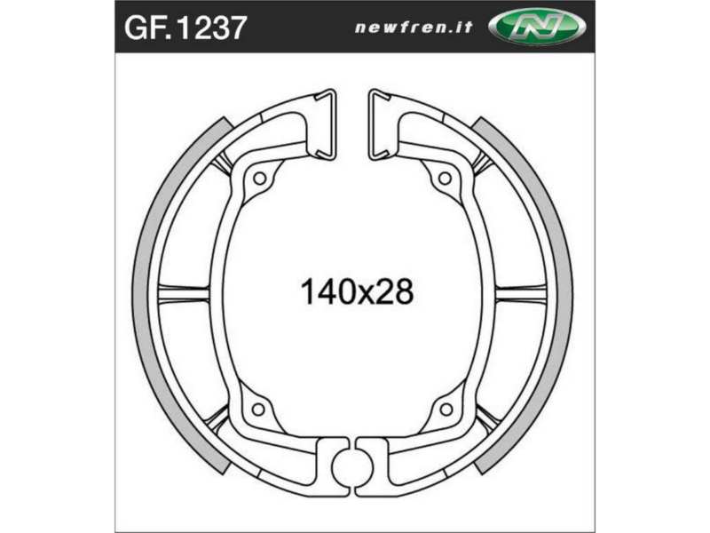 NEWFREN Bremsbacke für Motorräder 10469647 