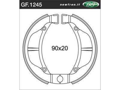 NEWFREN Bremsbacke für Motorräder