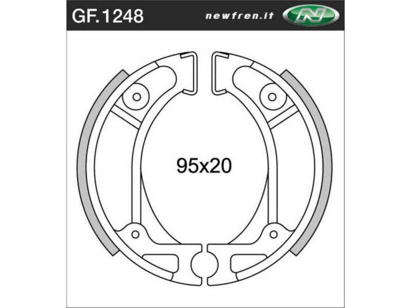 NEWFREN Bremsbacke für Motorräder 10469662 