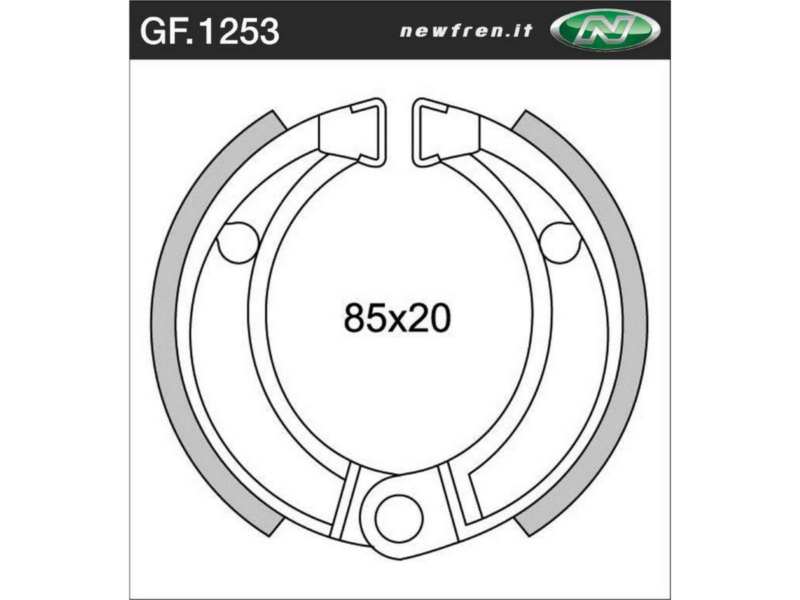 NEWFREN Bremsbacke für Motorräder 10469672 