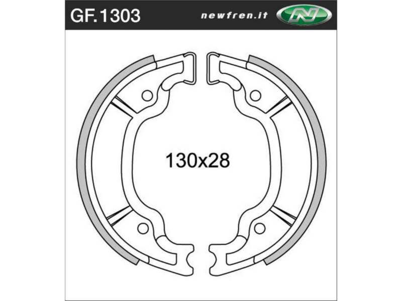 NEWFREN Bremsbacke für Motorräder 10469742 