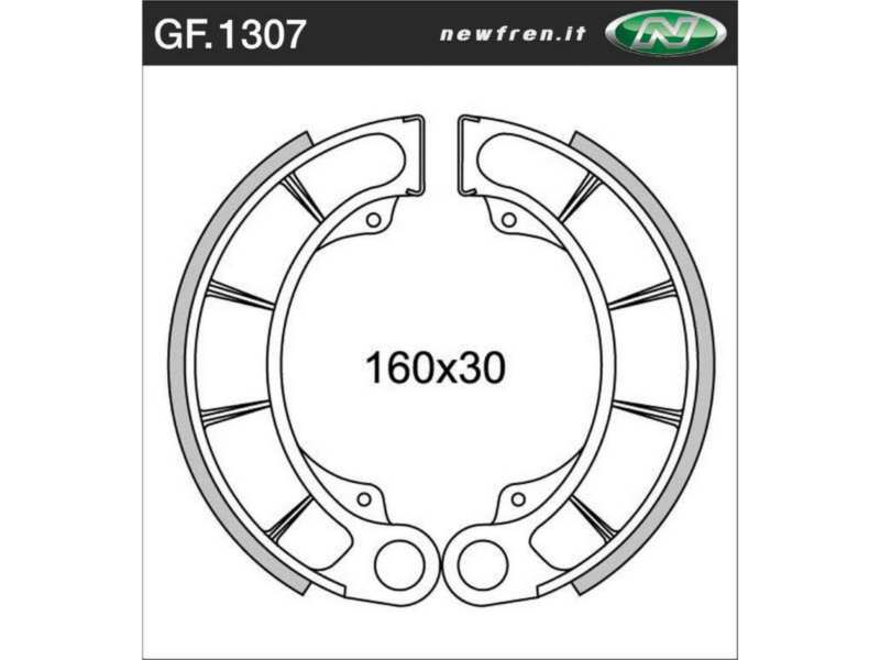 NEWFREN Brake shoe for motorcycle 10469748 