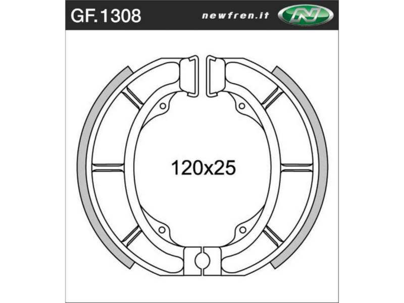 NEWFREN Bremsbacke für Motorräder 10469749 