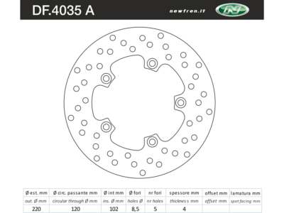 NEWFREN Motorcycle brake disc