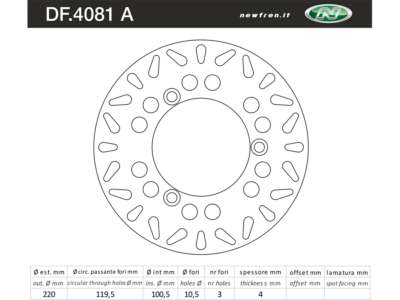 NEWFREN Motorcycle brake disc