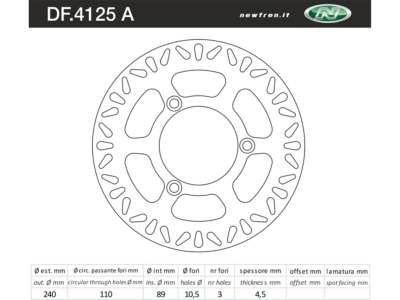 NEWFREN Bremsscheibe für Motorräder