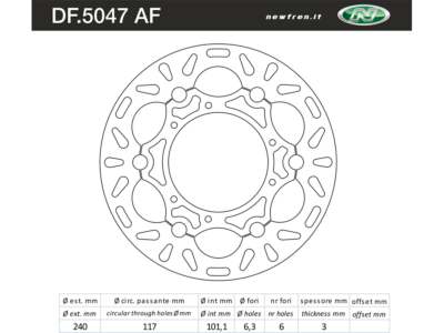 NEWFREN Motorcycle brake disc