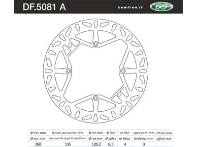 NEWFREN Bremsscheibe für Motorräder