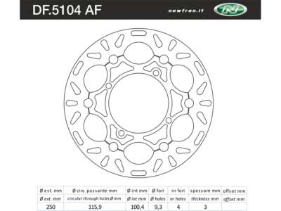 NEWFREN Bremsscheibe für Motorräder