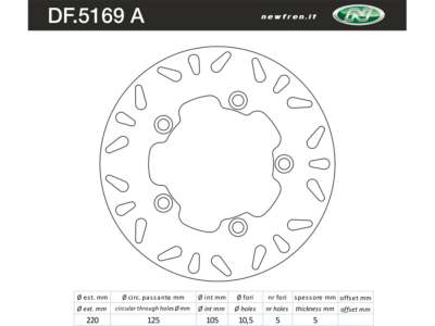 NEWFREN Bremsscheibe für Motorräder