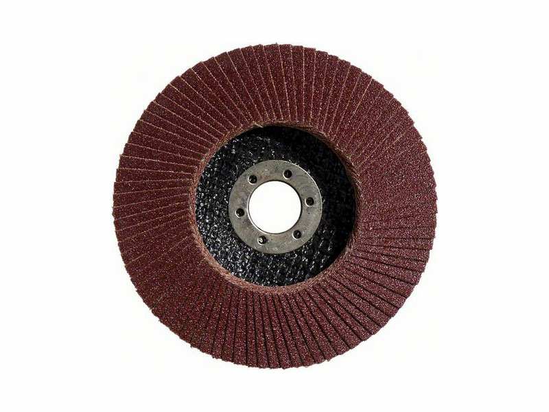 BOSCH Grinding wheel 484653 ALOX fan disc, x431 standard for metal, straight plastic washer, 115x22.23mm, grain 40, 10 pcs/pack