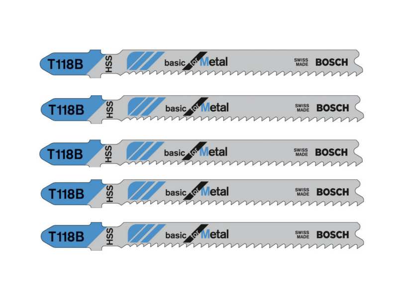 BOSCH Stichsägeblatt 484721 PriT Saw Tabelle T 118 B, Basis für Metall 5pcs