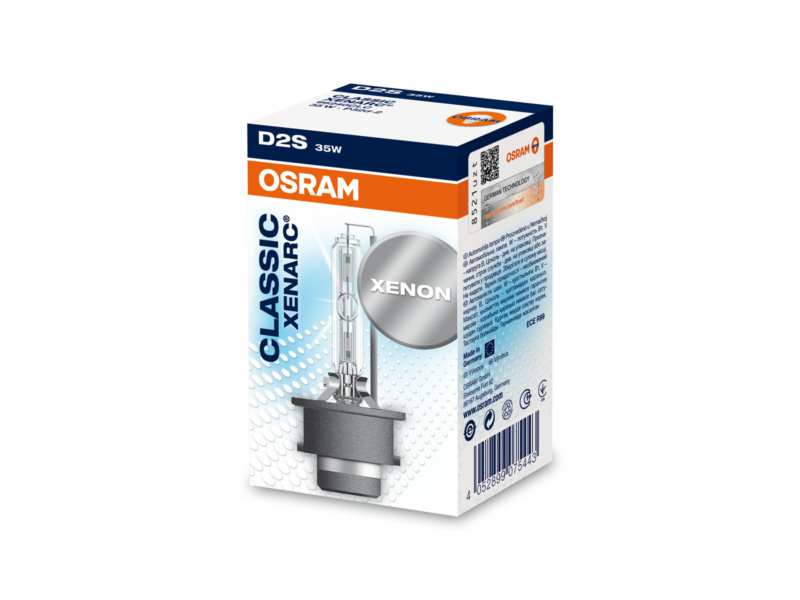 OSRAM Glühlampe 10700931 XENARC CLASSIC, D2S, 35 W, P32d-2
Lampenart: D2S (Gasentladungslampe), Spannung [V]: 85, Nennleistung [W]: 35, Sockelausführung Glühlampe: P32d-2, Gebindeart: Schachtel
Kann aus Gründen der Qualitätssicherung nicht zurückgenommen werden! 1.