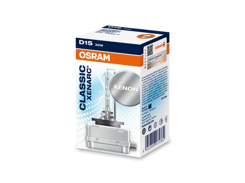 OSRAM Bulb 10700932 XENARC CLASSIC, D1S, 35W, PK32d-2
Lamp Type: D1S (gas discharge tube), Voltage [V]: 85, Rated Power [W]: 35, Socket Type bulb: Pk32d-2, Packing Type: Box
Cannot be taken back for quality assurance reasons! 1.