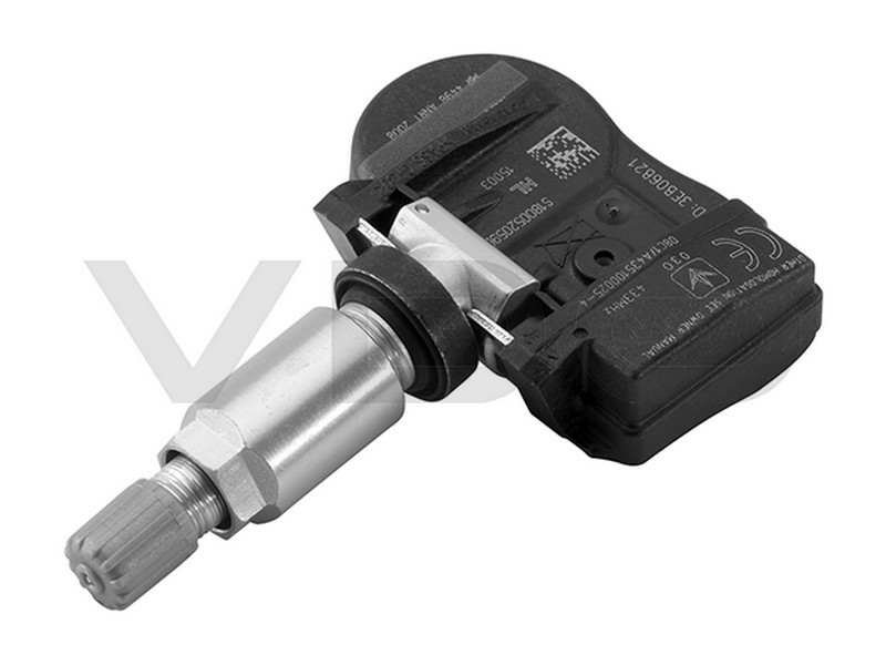 VDO Tire pressure sensor 10926272 Version: TG1C, Permissible maximum speed [km/h]: 250, Rims: for steel rims, for light alloy rims, Valve stem material: Aluminium, Colour: Silver, Frequency Range [MHz]: 433, Follow installation instructions: