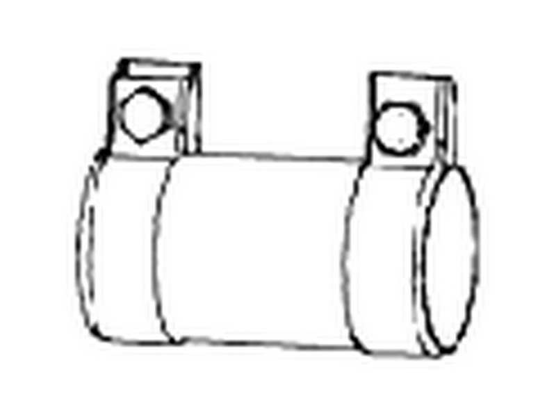 DINEX Auspuffrohranschluss 505535 Rohrverbinder: Doppelschelle, Durchmesser [mm]: 56, Länge [mm]: 125, Höhe [mm]: 70, Breite [mm]: 100