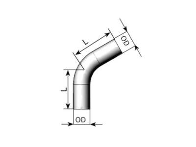 DINEX Exhaust elbow pipe