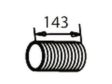 DINEX Flexibles Auspuffrohr 517209 Höhe [mm]: 124, Breite [mm]: 132,3, Länge [mm]: 132,3, Abgasnorm: Euro 5, Material: Edelstahl 2.