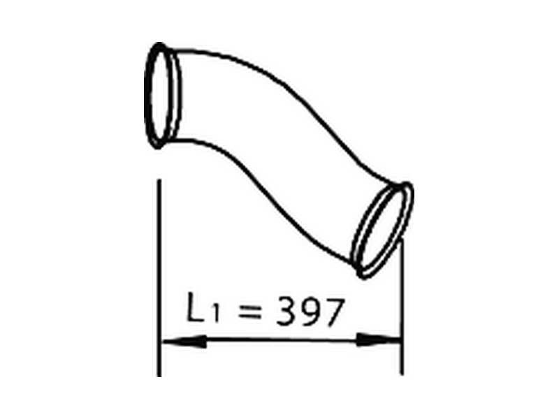 DINEX Auspuffkrümmer 517219 Einbauposition: vorne, Länge 1 [mm]: 397, Höhe [mm]: 127, Breite [mm]: 127, Länge [mm]: 425, Abgasnorm: Euro 5, Material: Aluminium