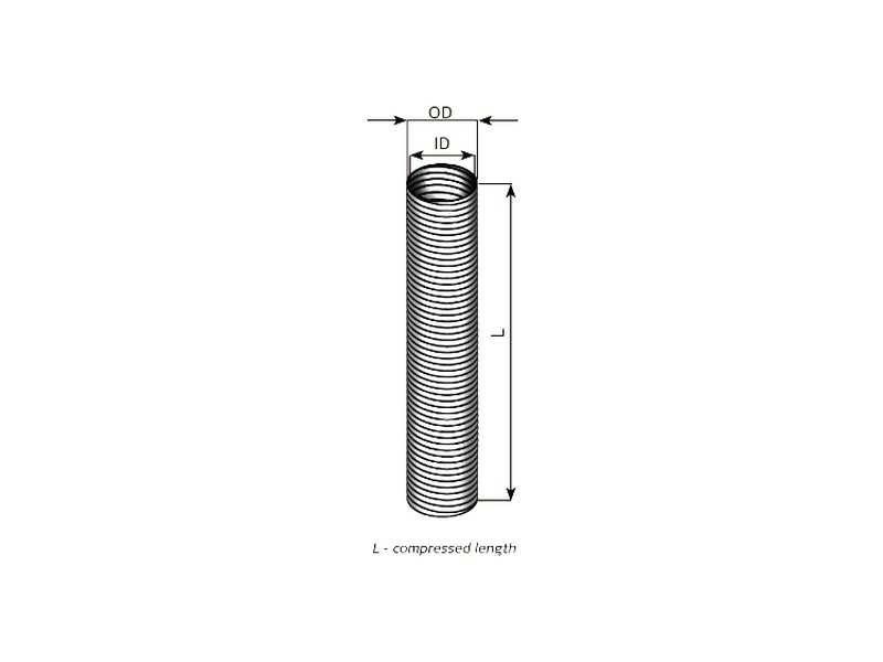 DINEX Flexibles Auspuffrohr 517265 Außendurchmesser [mm]: 105, Innendurchmesser [mm]: 101, Länge [mm]: 2000, Höhe [mm]: 100, Breite [mm]: 100 1.