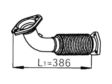 DINEX Flexibles Auspuffrohr 529913 Einbauposition: vorne, Herstellerfreigabe: ALCOM, Höhe [mm]: 85, Breite [mm]: 85, Länge [mm]: 386, Abgasnorm: Euro 4 1.