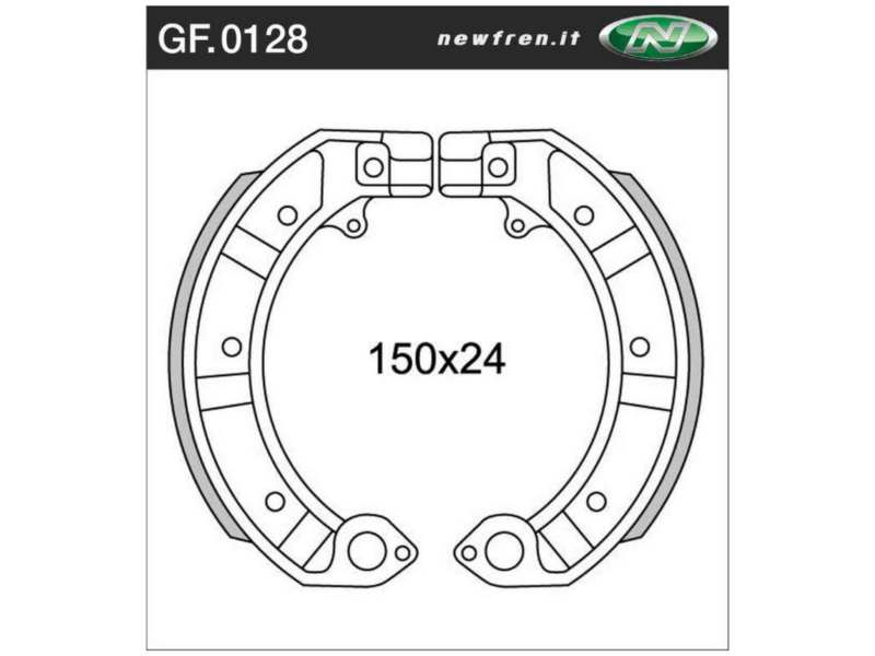 NEWFREN Bremsbacke für Motorräder 10469264 WATERPROOF