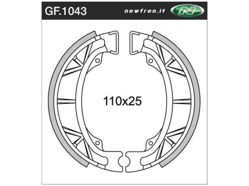 NEWFREN Bremsbacke für Motorräder 10469426 WATERPROOF