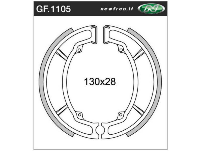 NEWFREN Bremsbacke für Motorräder 10469446 WATERPROOF