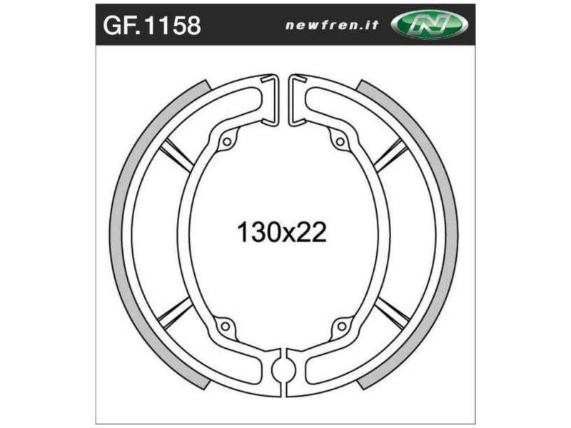 NEWFREN Bremsbacke für Motorräder 10469510 WATERPROOF