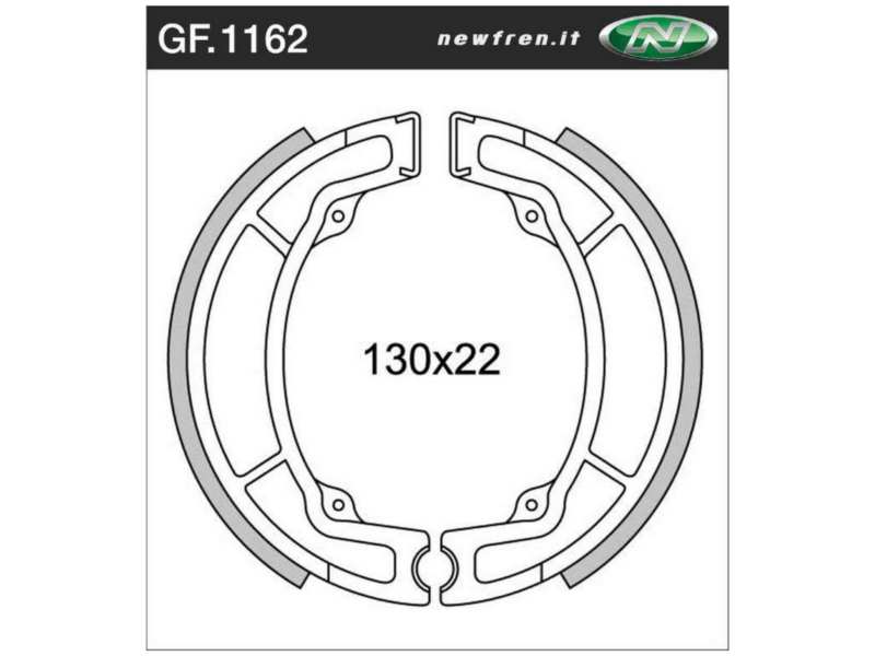 NEWFREN Bremsbacke für Motorräder 10469518 WATERPROOF