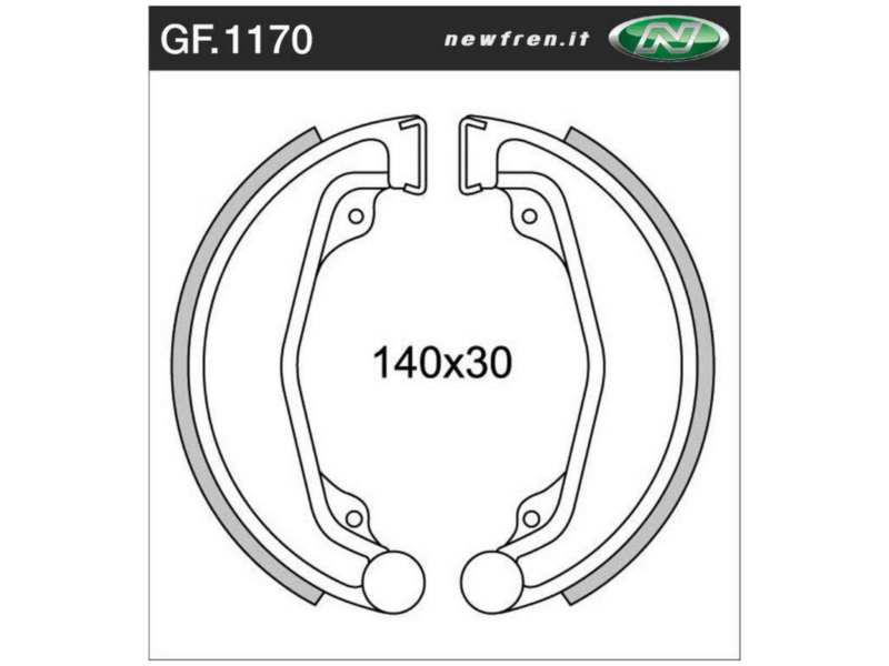 NEWFREN Bremsbacke für Motorräder 10469534 WATERPROOF