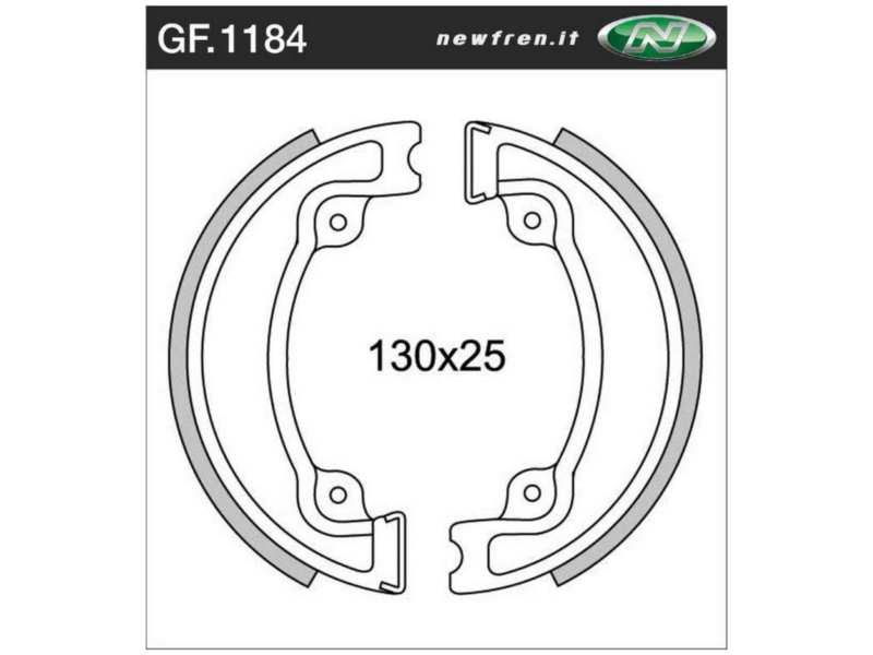 NEWFREN Bremsbacke für Motorräder 10469560 WATERPROOF