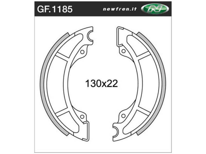 NEWFREN Bremsbacke für Motorräder 10469562 WATERPROOF