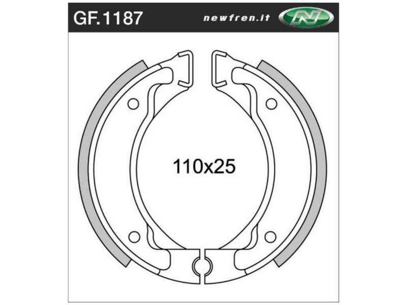 NEWFREN Bremsbacke für Motorräder 10469566 WATERPROOF