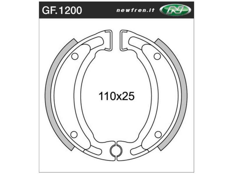 NEWFREN Bremsbacke für Motorräder 10469588 WATERPROOF