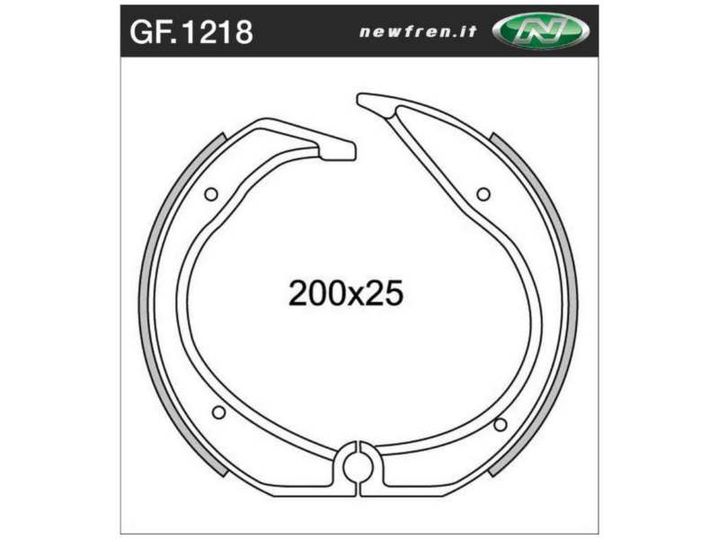 NEWFREN Bremsbacke für Motorräder 10469616 WATERPROOF