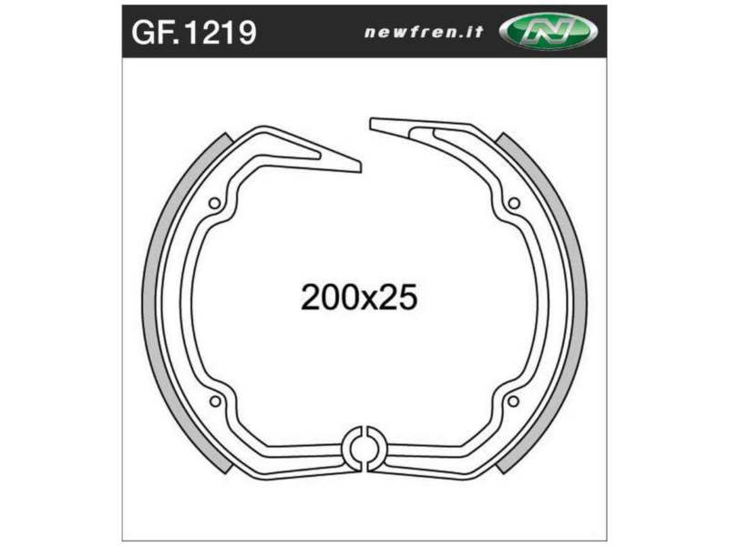 NEWFREN Bremsbacke für Motorräder 10469618 WATERPROOF