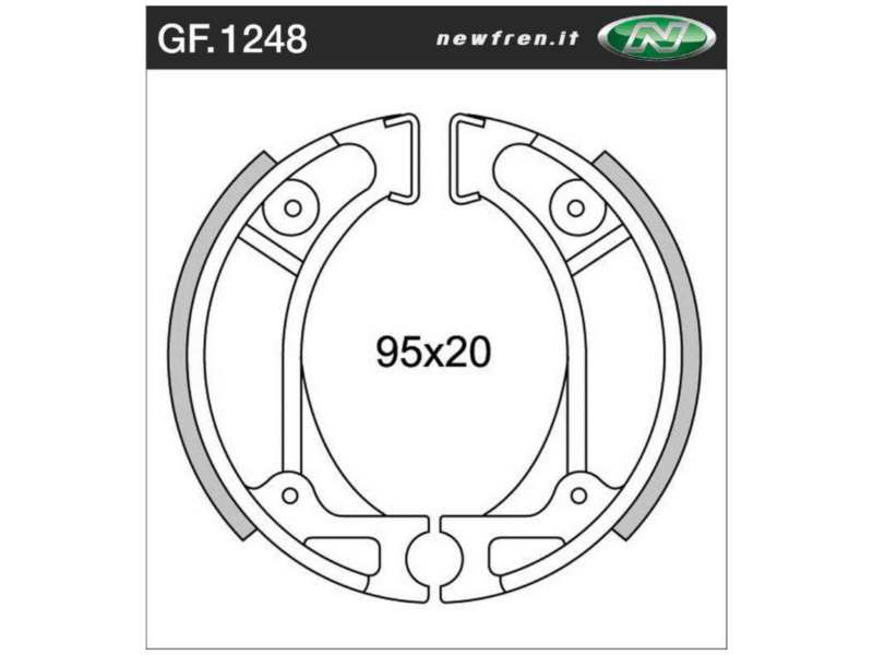 NEWFREN Bremsbacke für Motorräder 10469663 WATERPROOF