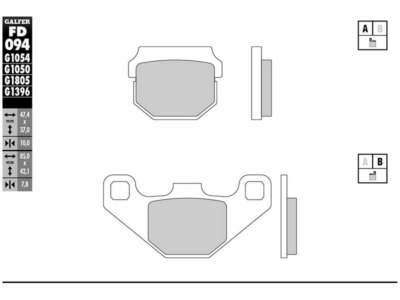 GALFER MOTO Brake pad for motorcycle