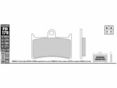 GALFER MOTO Brake pad for motorcycle