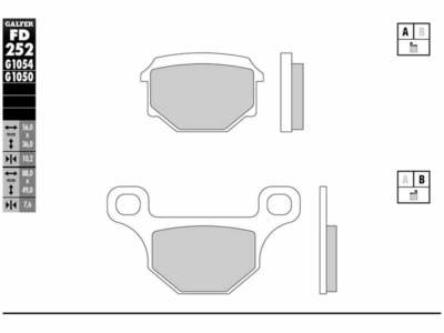 GALFER MOTO Bremsbeläge für Motorräder