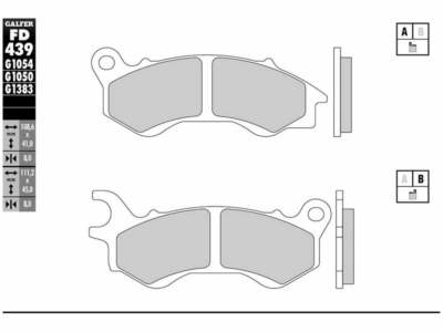 GALFER MOTO Brake pad for motorcycle