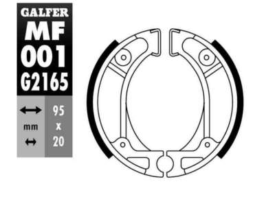 GALFER MOTO Bremsbacke für Motorräder